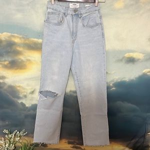 Light Wash Straight Jeans